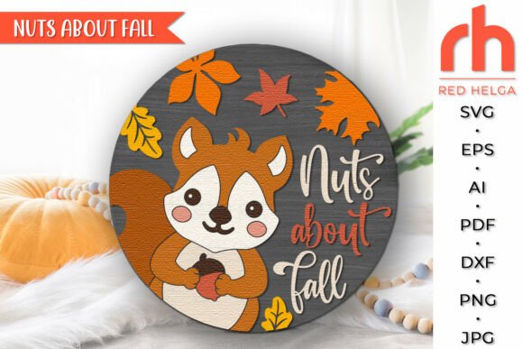Download Nuts About Fall SVG, Autumn Door Sign - Door sign Collection