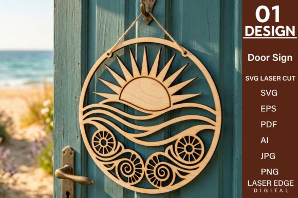 Download Summer Door Sign Laser Cut SVG - Door sign Collection