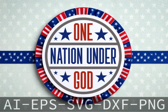 Download One Nation Under God Round Door Sign SVG - Door sign Collection
