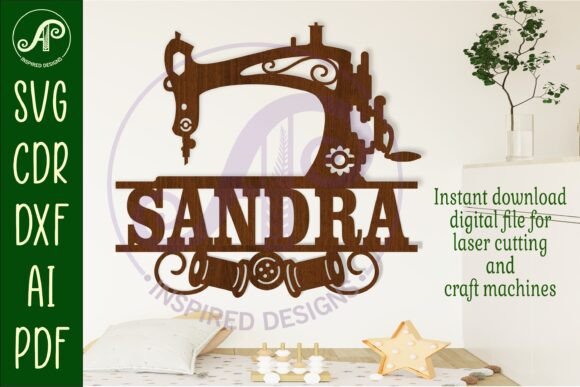 Download Sewing Machine Name Sign Svg Laser Cut - Sewing machine name sign Collection