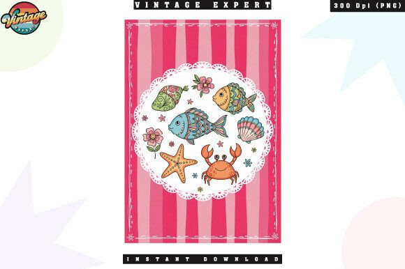 Download Ocean Animals Fish Crab Starfish PNG - Premium Bundle