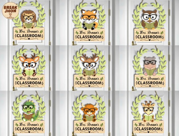 Download Personalized Teacher Door Sign Bundle - Door sign Collection