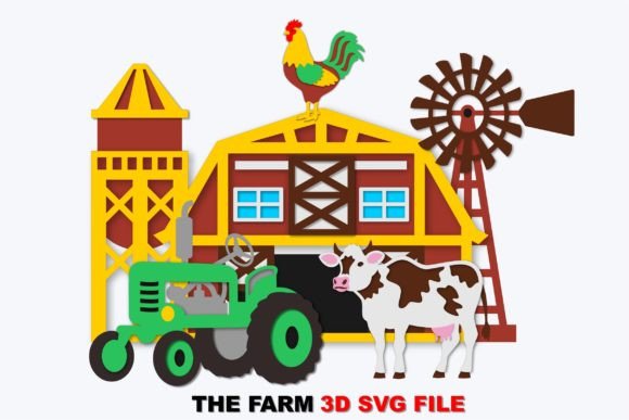 Download Farm Elements and Farm Tractor Svg - Tractor svg Collection
