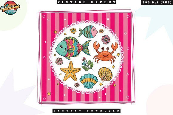 Download Ocean Animals Fish Crab Starfish PNG - Premium Resources