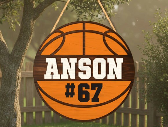 Download Custom Basketball Name Door Sign Decor - Door sign Collection