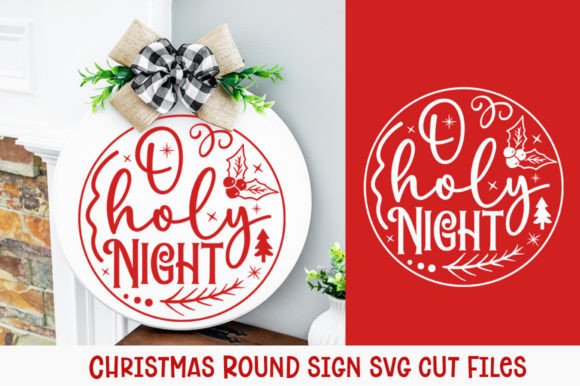 Download O Holy Night, Christmas Door Sign Svg - Door sign Collection