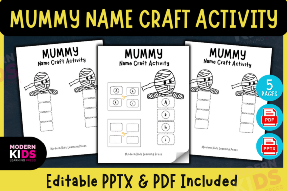 Download Mummy Name Craft Activity - Editable PPT - Name craft Collection