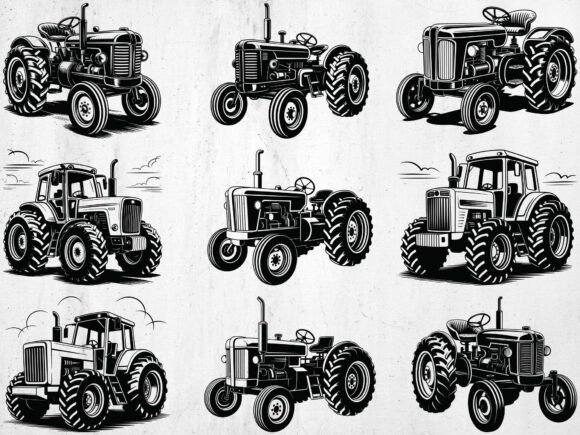 Download Vintage Tractor Svg Bundle,Retro Tractor - Tractor svg Collection