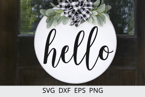 Download Hello SVG, Hello Door Sign SVG, Hello - Door sign Collection