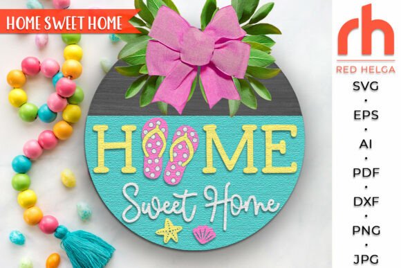 Download Flip Flops SVG, Summer Welcome Door Sign - Door sign Collection