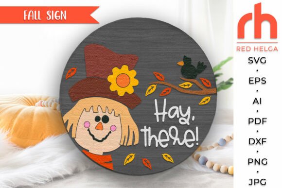 Download Hay, There SVG, Fall Door Sign Cut File - Door sign Collection